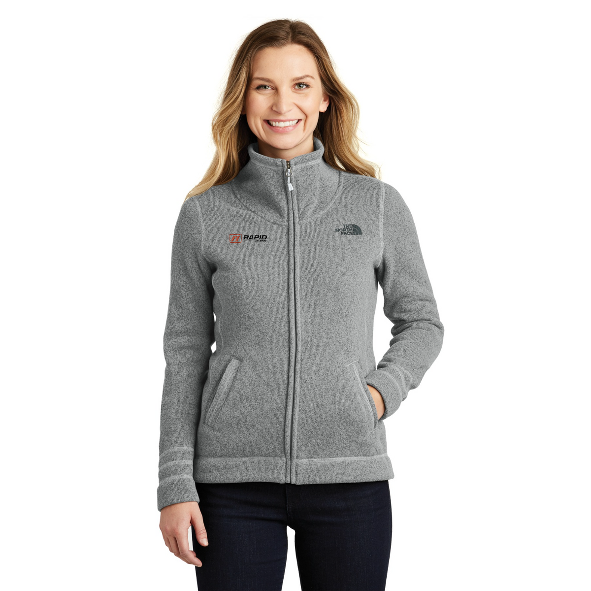 The North Face Women's Sweater Fleece Jacket — model