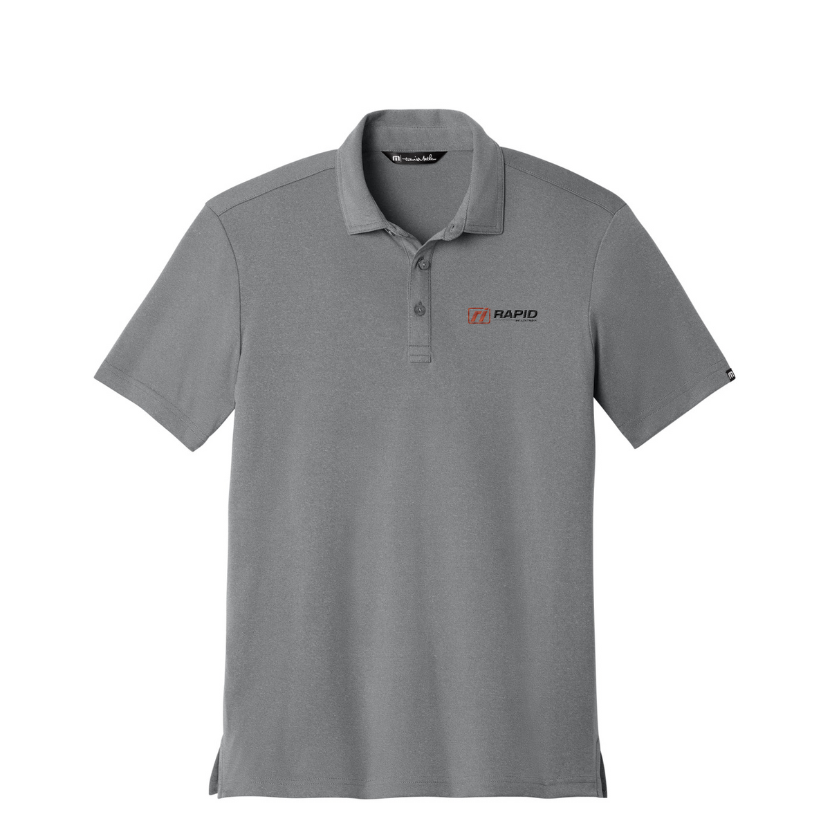 TravisMathew Coto Performance Polo — Quiet Shade Grey Heather
