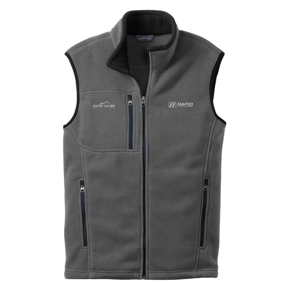 Eddie Bauer - Fleece Vest - Embroidered — Grey Steel