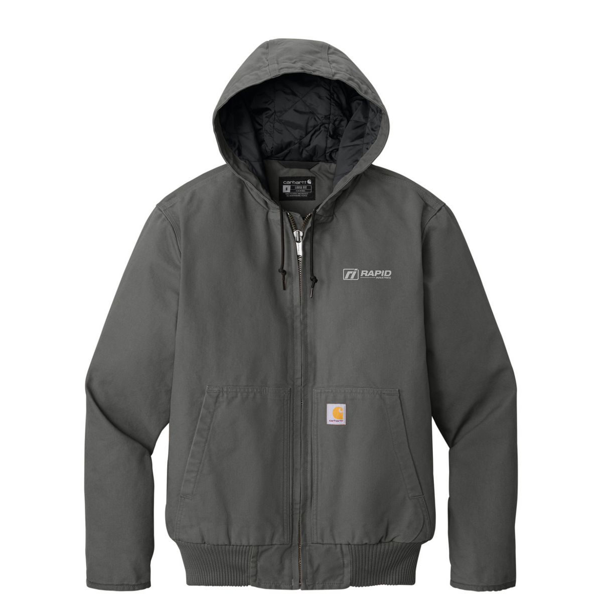 Carhartt Washed Duck Active Jac - Embroidered — Gravel