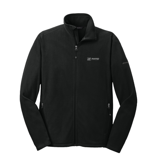 Eddie Bauer Full-Zip Microfleece Jacket — Black