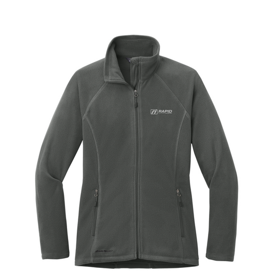 Eddie Bauer Women's Full-Zip Microfleece Jacket — Grey Steel