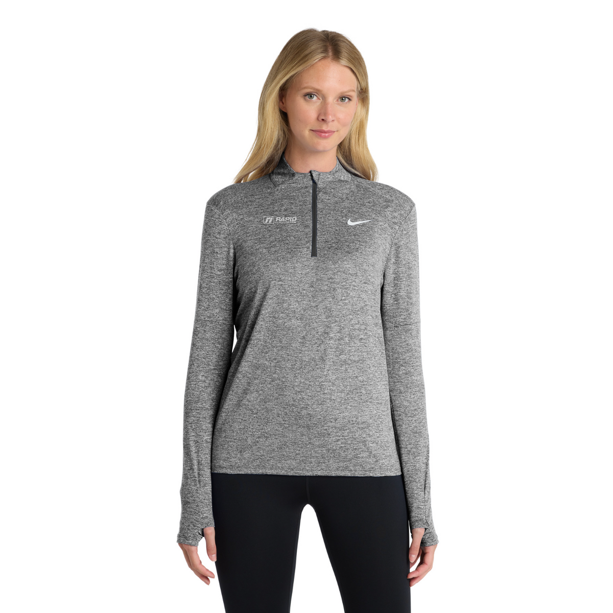 Nike Women's Dri-FIT Element 1/2-Zip Top — model