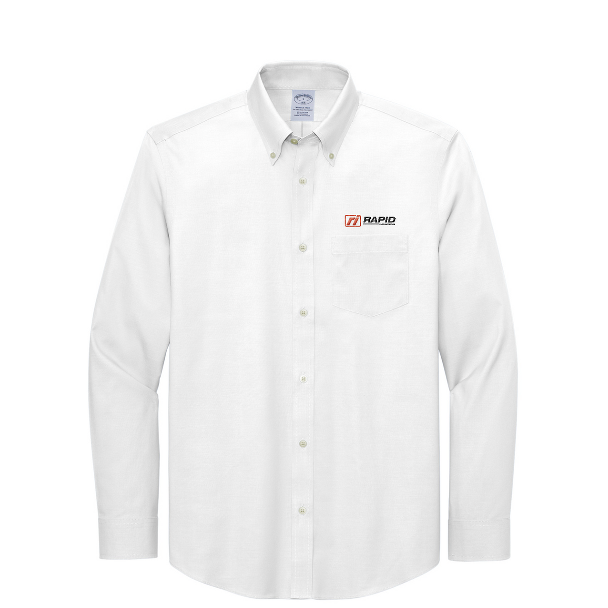 Brooks Brothers Wrinkle-Free Stretch Pinpoint Shirt — White