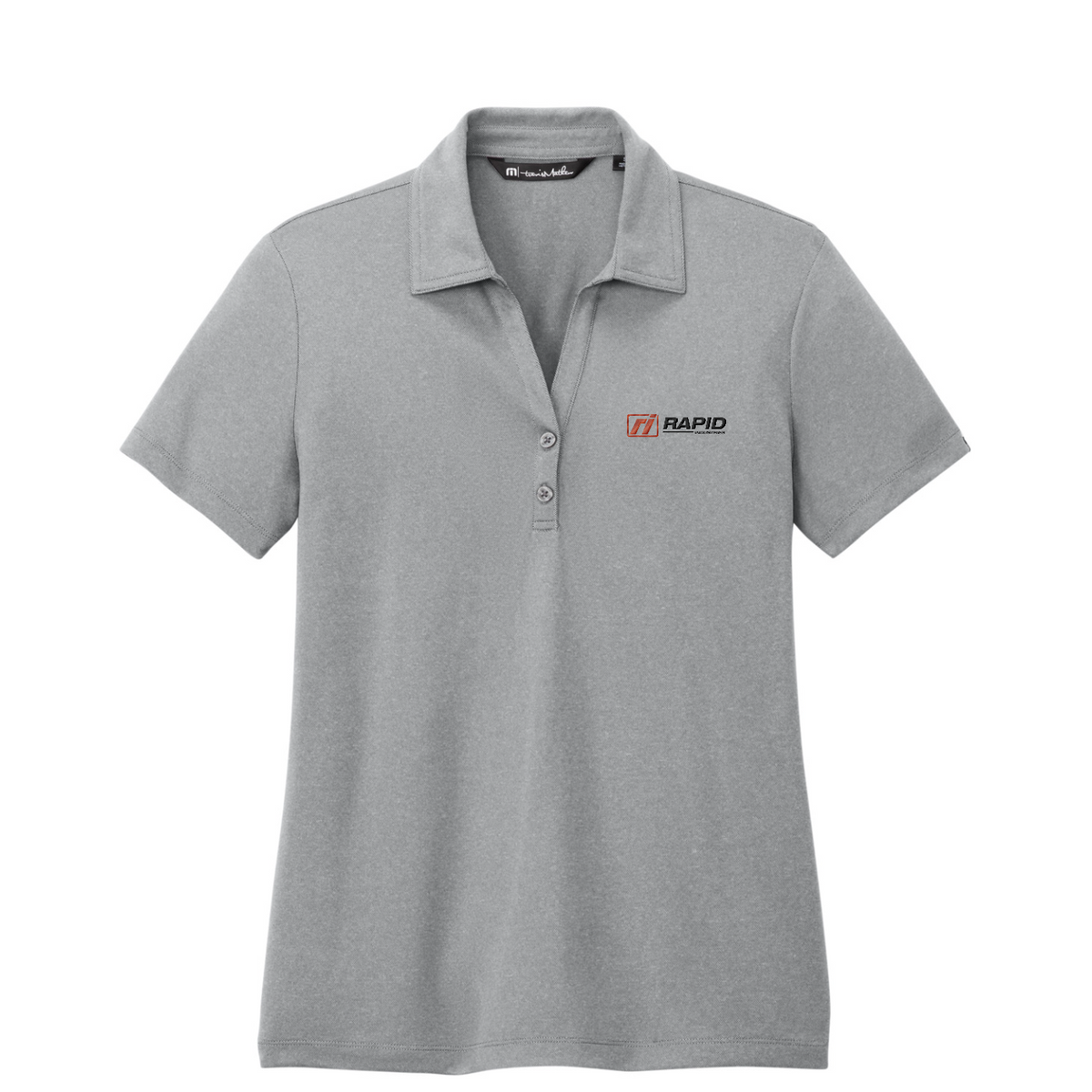 TravisMathew Women's Coto Performance Polo — Quiet Shade Grey Heather