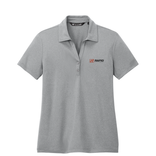 TravisMathew Women's Coto Performance Polo — Quiet Shade Grey Heather